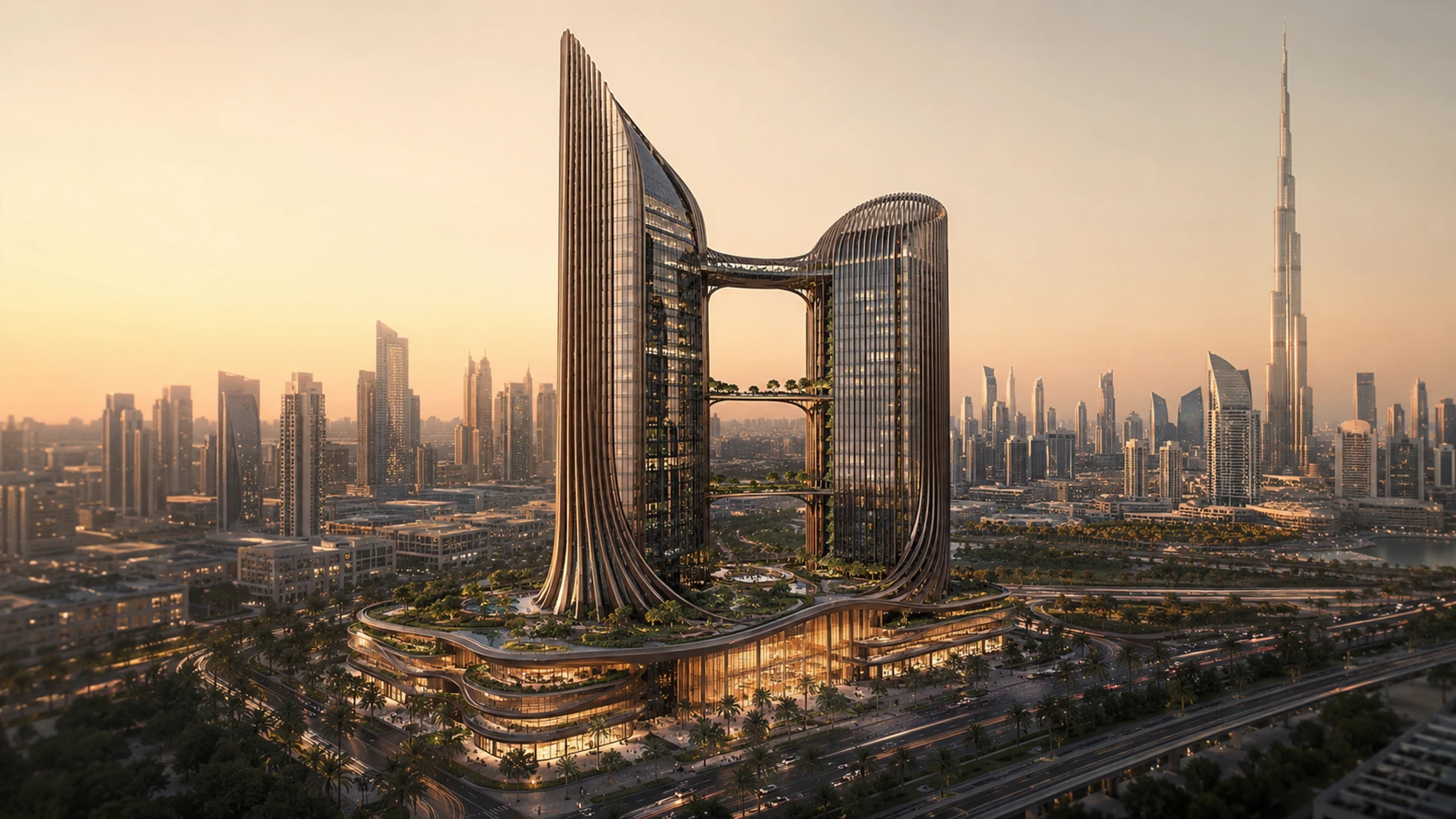A future high-rise on the Dubai skyline