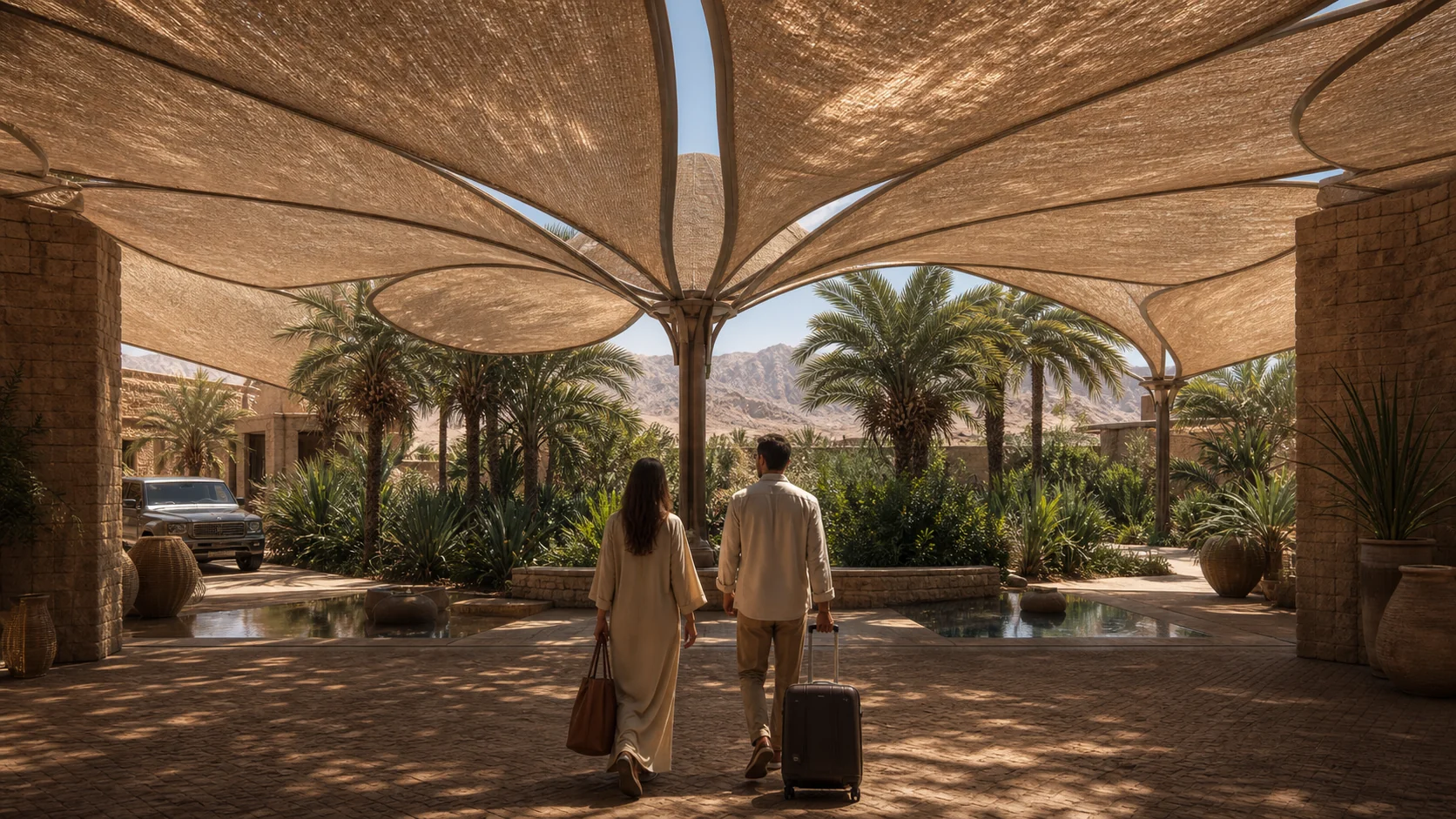 Arrival at the Oasis