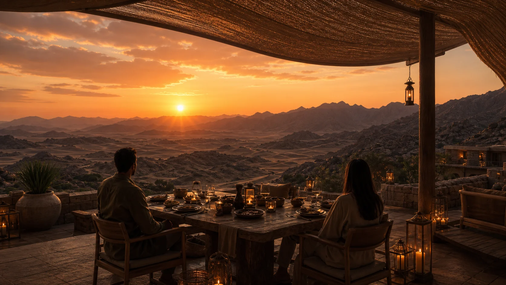 Dinner at Golden Hour